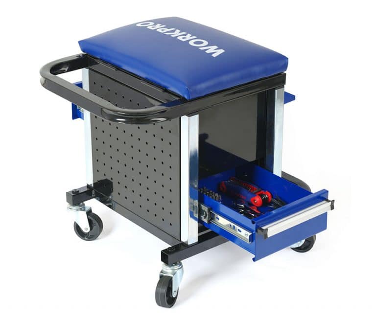 Xe đẩy dụng cụ 136 chi tiết WORKPRO W009039 , có ghế ngồi – hình chi tiết 1