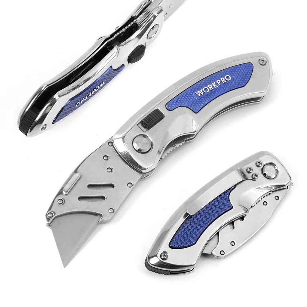 Dao Gấp Gọn Tiện Ích, Thay Lưỡi Nhanh WORKPRO W011010 – hình chi tiết 2