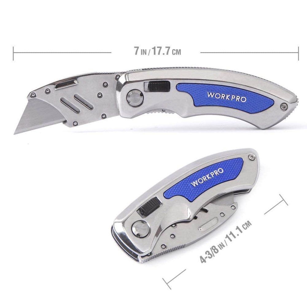 Dao Gấp Gọn Tiện Ích, Thay Lưỡi Nhanh WORKPRO W011010 – hình chi tiết 3