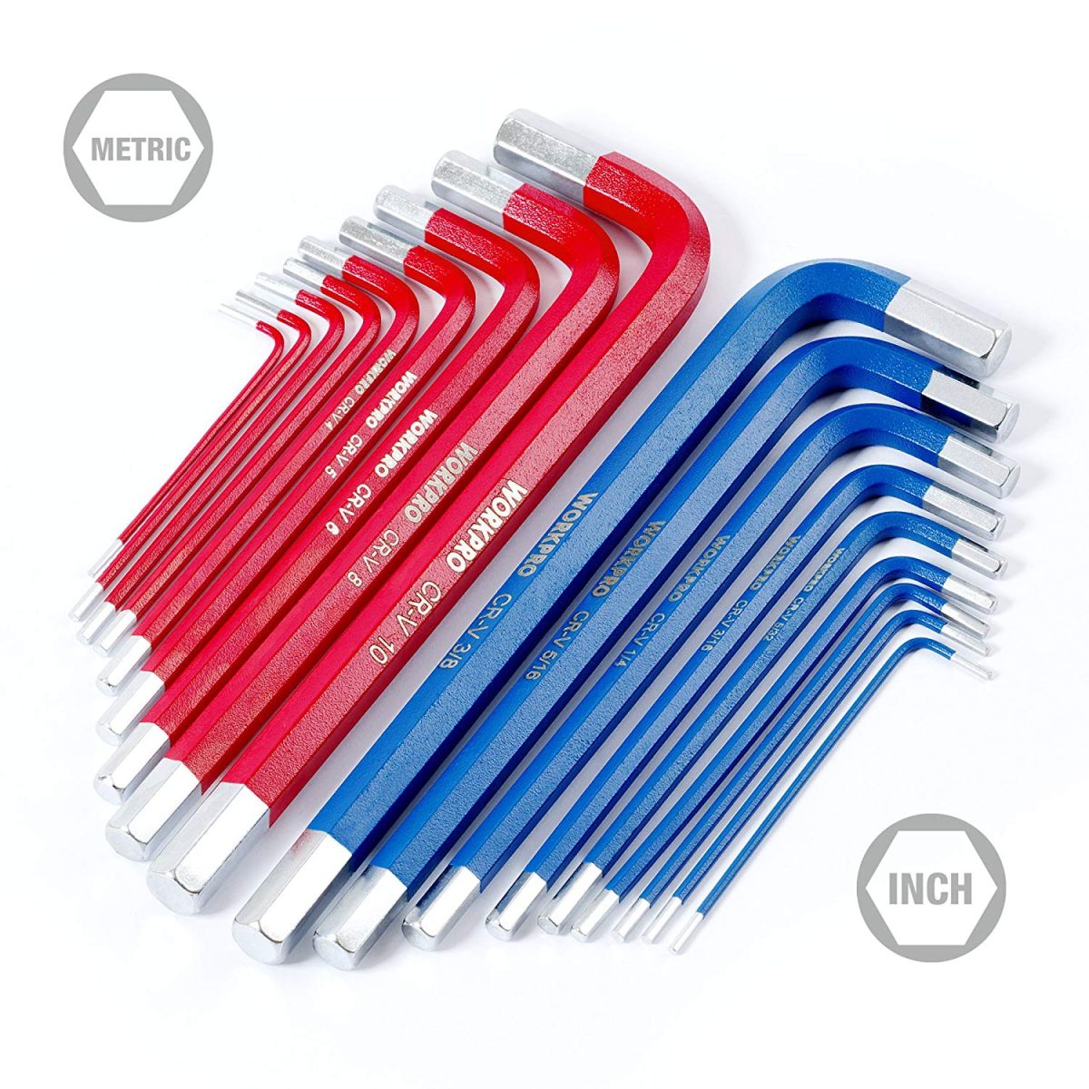 Bộ Lục Giác Ngắn 18 Chi Tiết – WORKPRO W022010 – hình chi tiết 1