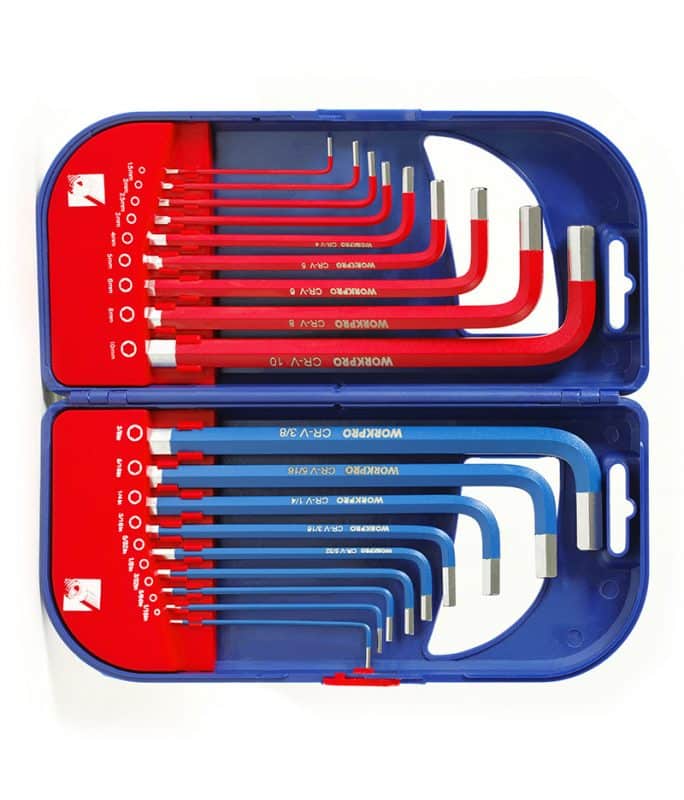 Bộ Lục Giác Dài 18 Chi Tiết – WORKPRO W022011 – hình chi tiết 2