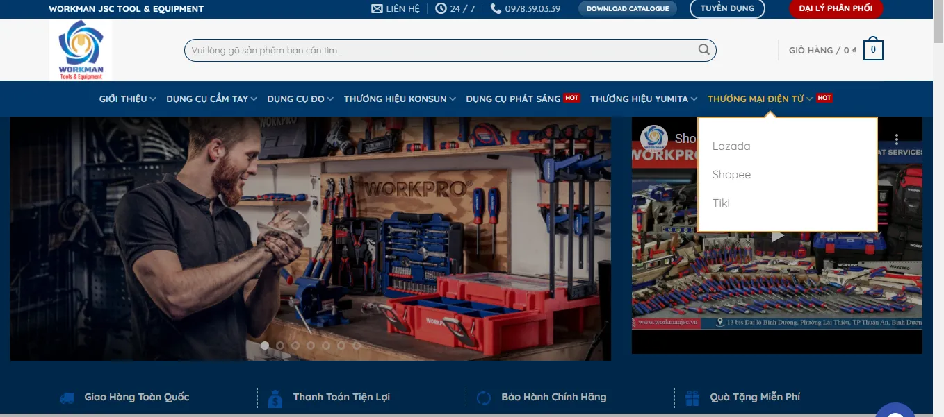 Có gian hàng trên các sàn thương mại điện tử