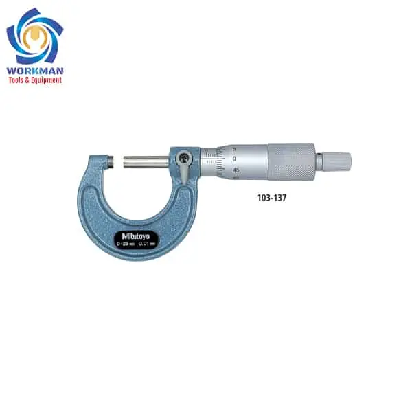 Panme đo ngoài cơ khí 0-25mm x độ chia 0,01mm