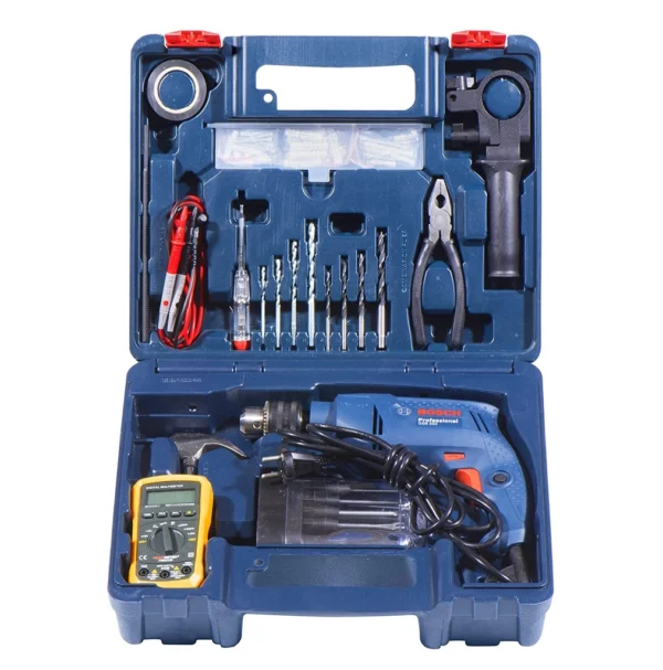 Máy khoan động lực Bosch GSB 550 (bộ set valy 80 món phụ kiện ngành điện)