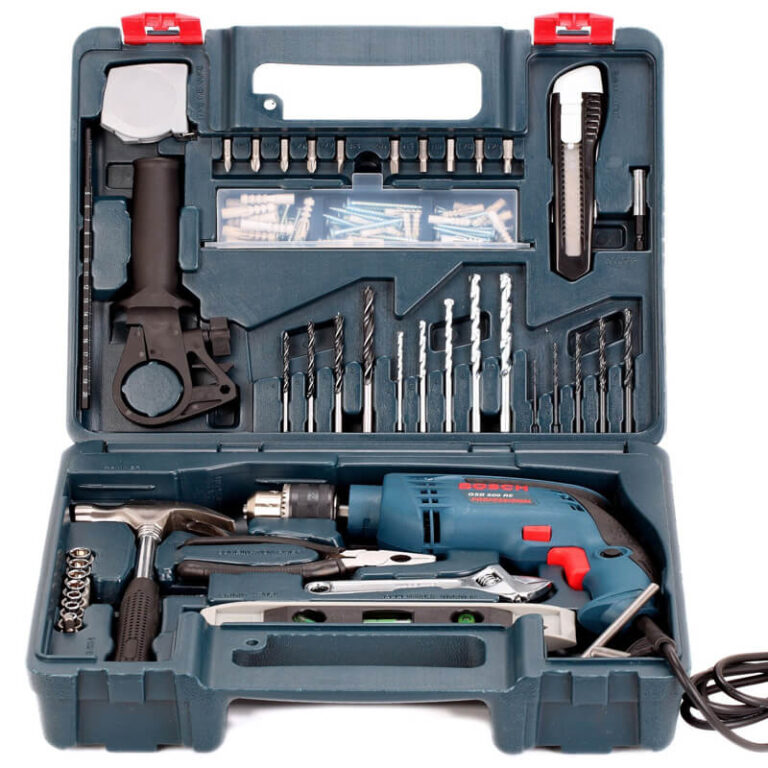 Bộ máy khoan động lực Bosch GSB 13 RE (bộ set có valy 100 món phụ kiện)