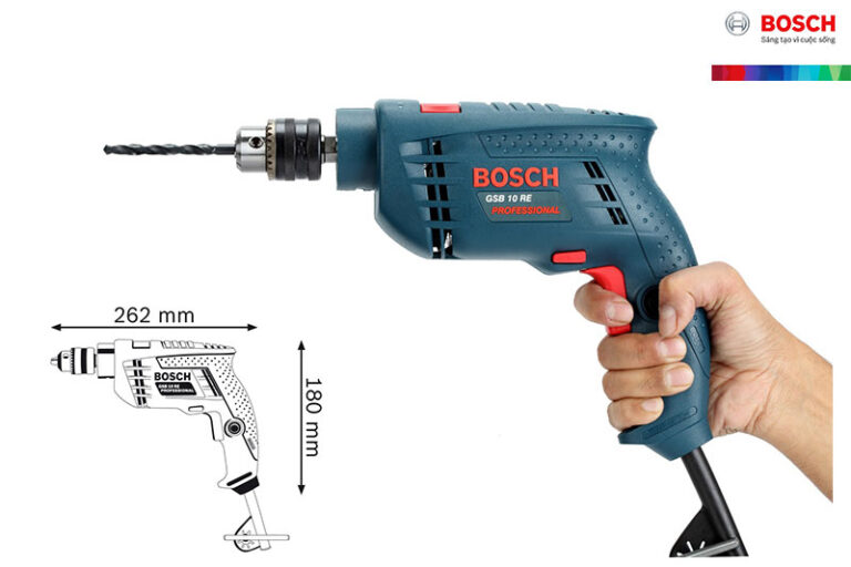 Máy khoan động lực Bosch GSB 10RE( Hộp giấy)