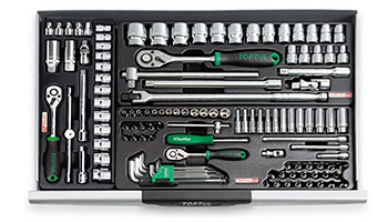 Tủ dụng cụ 7 ngăn 227 chi tiết Toptul GCAJ227E