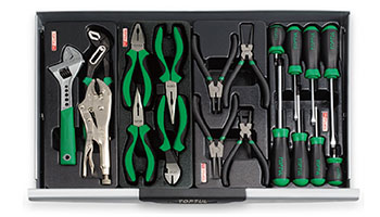 Tủ dụng cụ 7 ngăn 227 chi tiết Toptul GCAJ227E