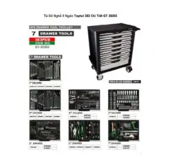 Tủ dụng cụ 7 ngăn 383 chi tiết Toptul GT-38303