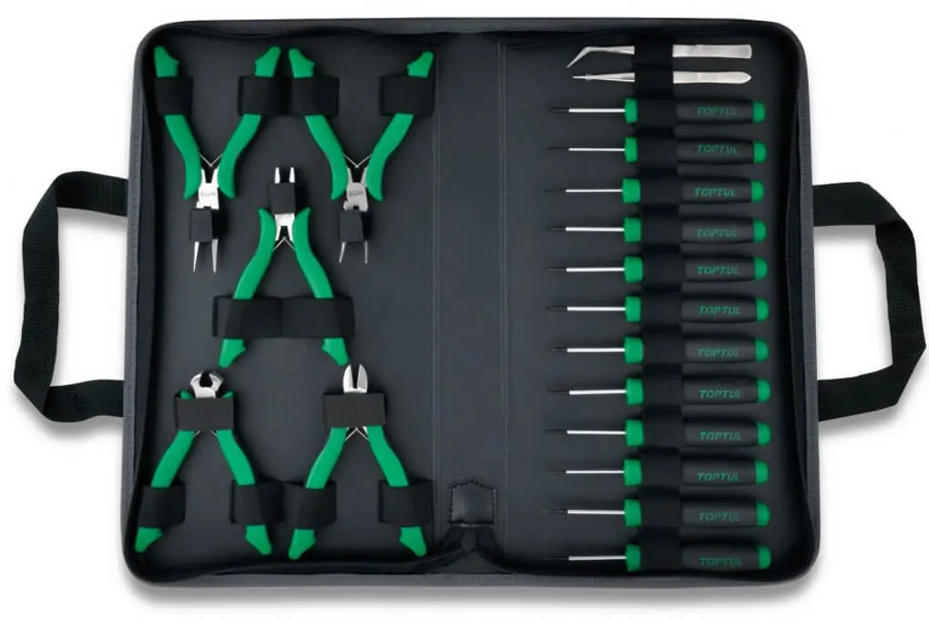 Bộ dụng cụ sữa chữa 19 chi tiết Toptul GBN-019A