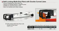 Kềm kẹp sắt xi làm đồng 230mm TOPTUL DMAJ1A09 WMJSC