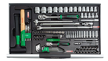 Tủ đựng dụng cụ 3 ngăn 157 chi tiết Toptul GCAZ0011