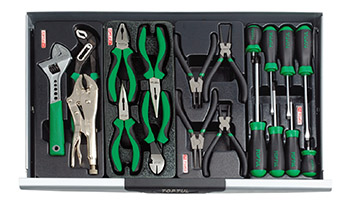 Tủ dụng cụ 3 ngăn 157 chi tiết Toptul GCAZ0011