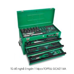 Tủ đồ nghề 3 ngăn 114 chi tiết Toptul GCAZ114A