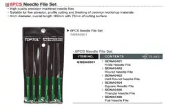 Bộ dũa 6 món Toptul GNBA0601 wmjsc