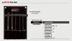 Bộ dũa 5 món Toptul GPAQ0503 jsc