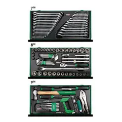 Tủ đồ nghề 6 ngăn 186 chi tiết Toptul GCBZ186A
