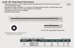 Tuýp mỡ Bugi TOPTUL BSBA1214L dài 3/8inch WMJSC