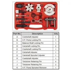 Bộ dụng cụ điều chỉnh cơ cấu thời điểm phun dầu động cơ diesel Toptul JGAI1203 wmjsc