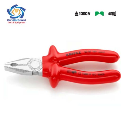 Kìm tổng hợp cách điện 200mm Knipex 03 07 200