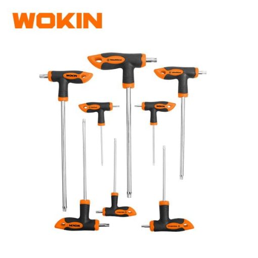Bộ lục giác tay vặn chữ T 8 chi tiết WOKIN 209008