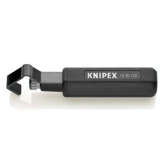 Knipex 16 30 135 SB đang thao tác tách vỏ cáp Ø6–29mm