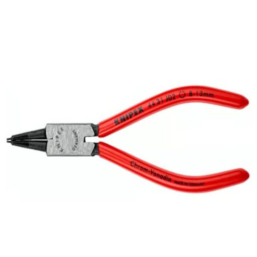 Kìm phe trong Knipex 44 31 J02 được sử dụng để tháo phe trong ổ trục trong nhà xưởng cơ khí.