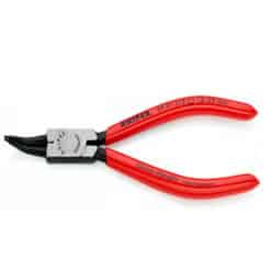 Kìm mở phe trong Knipex 44 31 J12 chính hãng, mũi cong 45°, tay cầm nhựa đỏ.