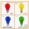 Hình ảnh sản phẩm đèn tròn trang trí 3W – ánh sáng nhiều màu, kích thước Ø50x90mm, phù hợp lắp đặt trang trí nội thất