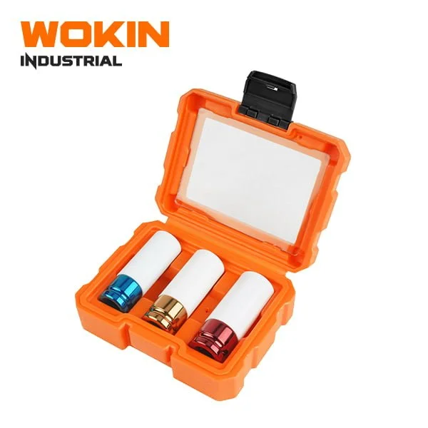Bộ 3 đầu tuýp 1/2 inch Wokin – Impact Socket Set bảo vệ mâm (17mm, 19mm, 21mm)