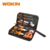 Bộ dụng cụ cầm tay 9 món WOKIN 209509 chính hãng – 9PCS Hand Tools Set gồm tua vít, mỏ lết, kềm, thước, dao rọc và bút thử điện, túi vải Canvas tiện dụng.
