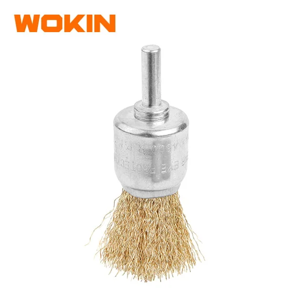 Bàn chải sắt đầu tròn Wokin có trục Bàn chải sắt đầu tròn Wokin