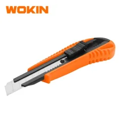 Dao rọc giấy Wokin 300218 18x100mm – lưỡi sắc bén, thân chắc chắn, thiết kế an toàn, phù hợp cắt carton và vật liệu mỏng.