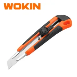 Dao rọc giấy Wokin 300228 18x100mm – lưỡi thép sắc bén, thân chắc chắn, cắt carton và vật liệu mỏng hiệu quả.
