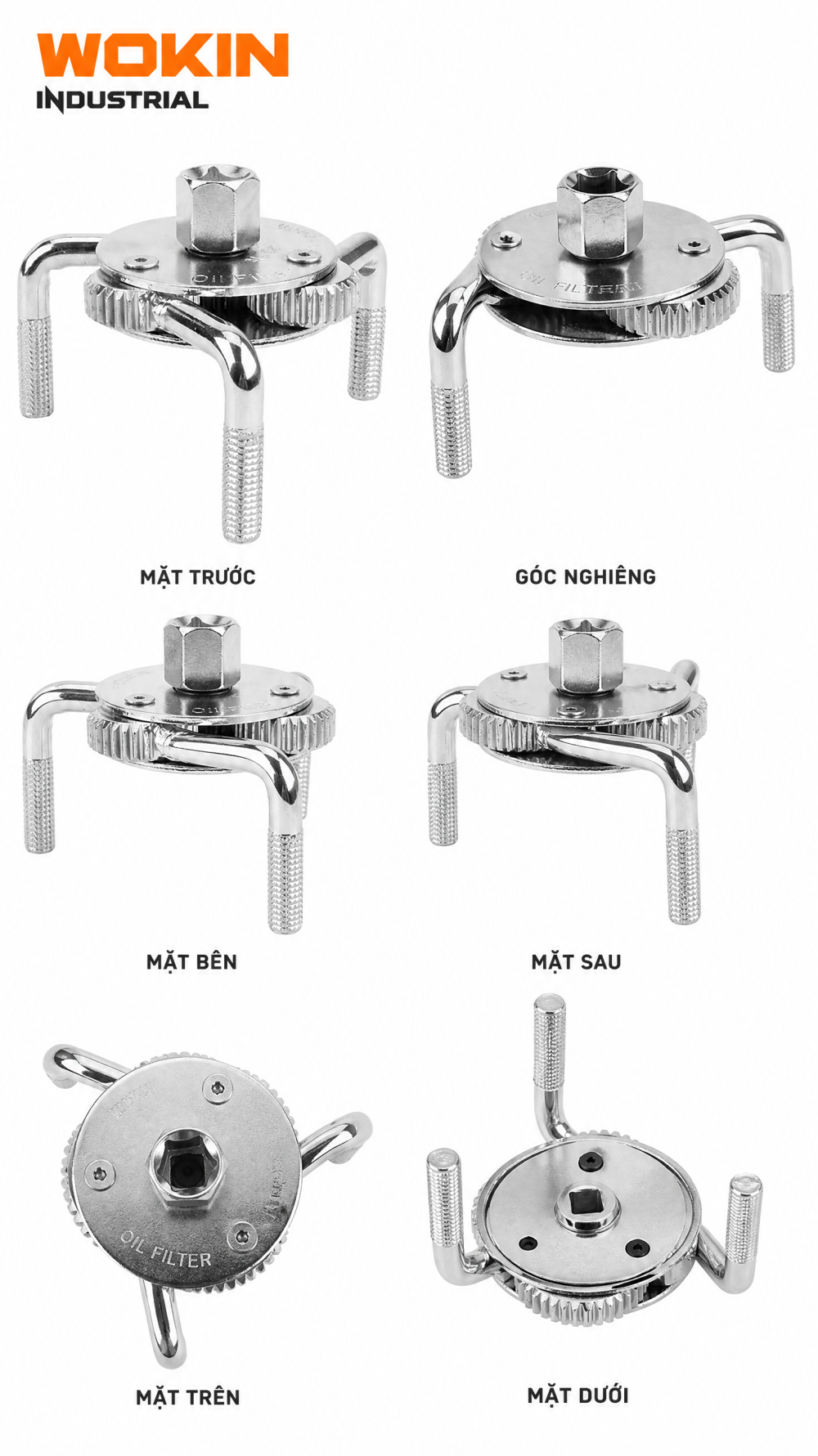 Dụng cụ tháo lọc dầu 3 chấu WOKIN