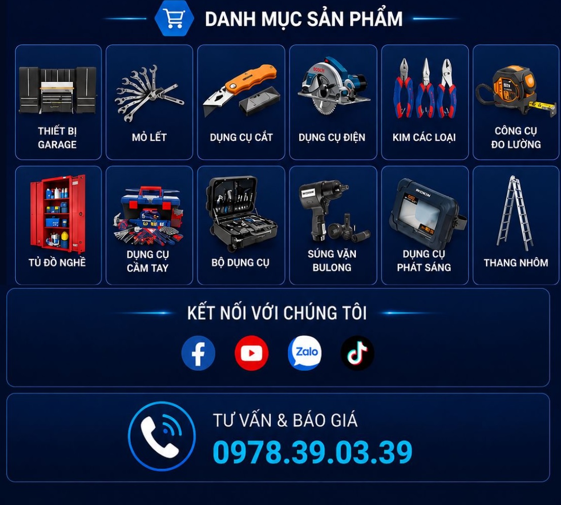 WORKMAN JSC | Thiết Bị Công Nghiệp & Dụng Cụ Cầm Tay Chính Hãng 2026