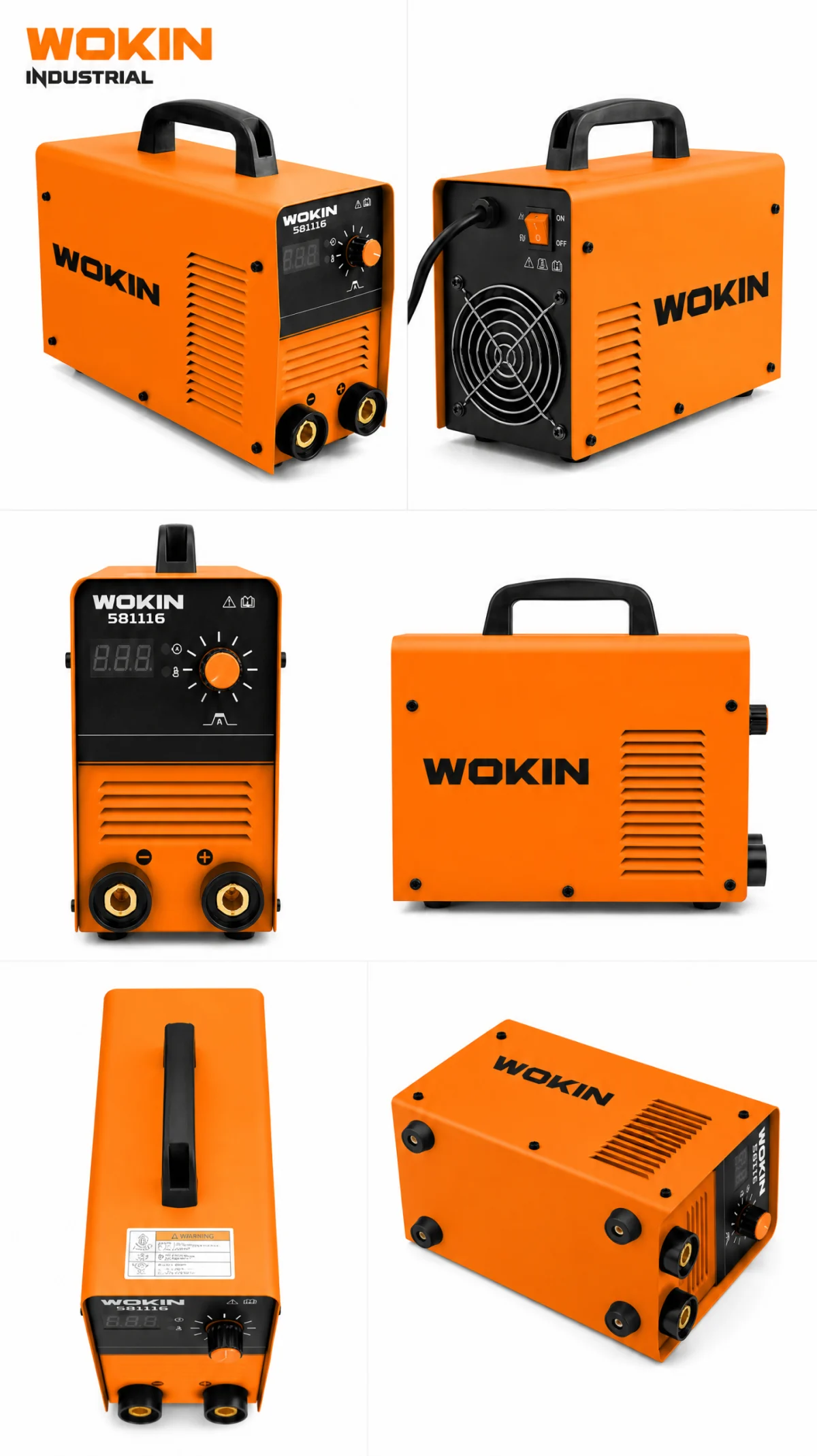 Chi tiết máy hàn điện tử Inverter WOKIN 581120 công nghệ IGBT 200A