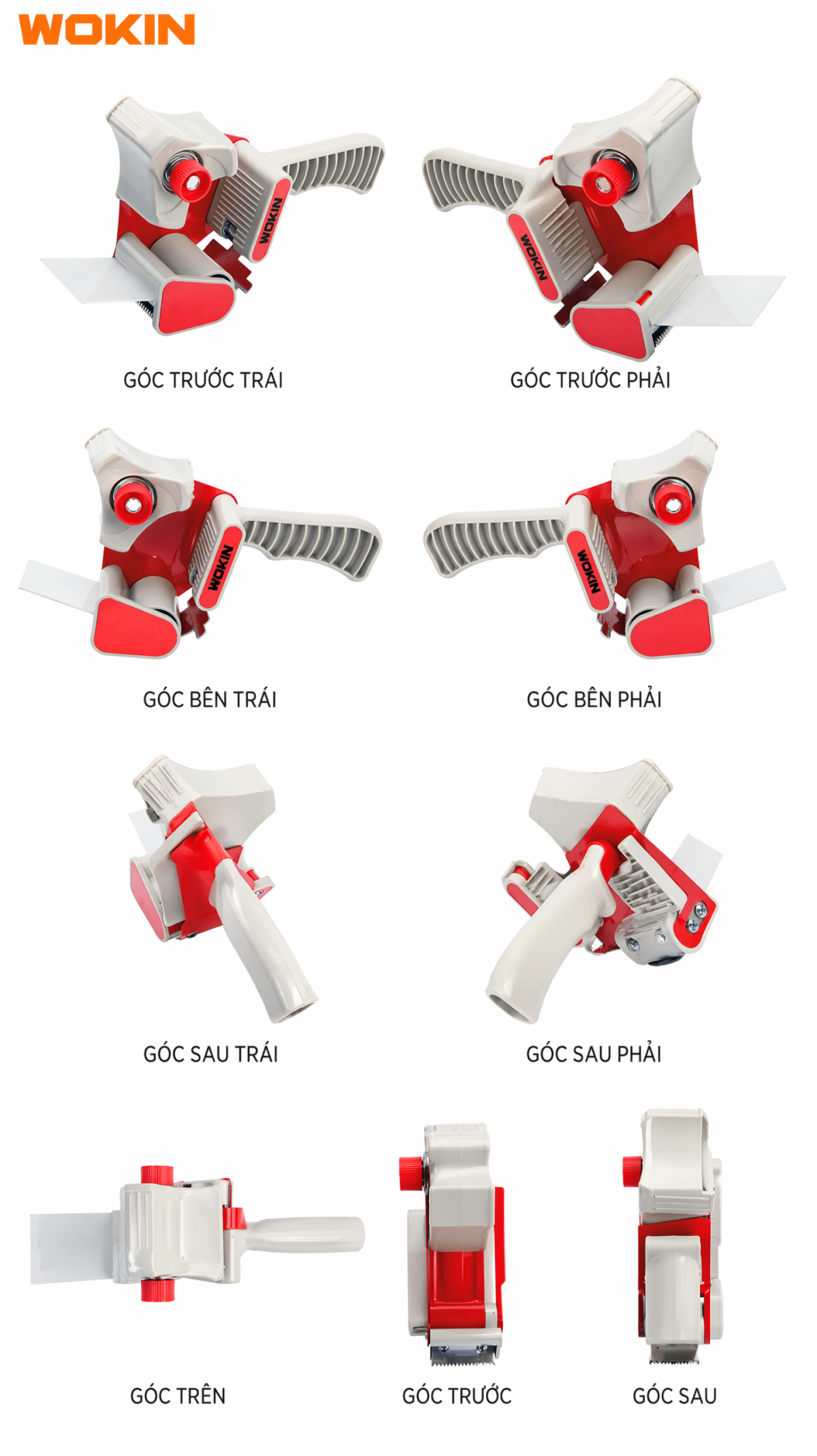 Lưỡi cắt sắc bén giúp cắt băng keo nhanh, gọn và chính xác.