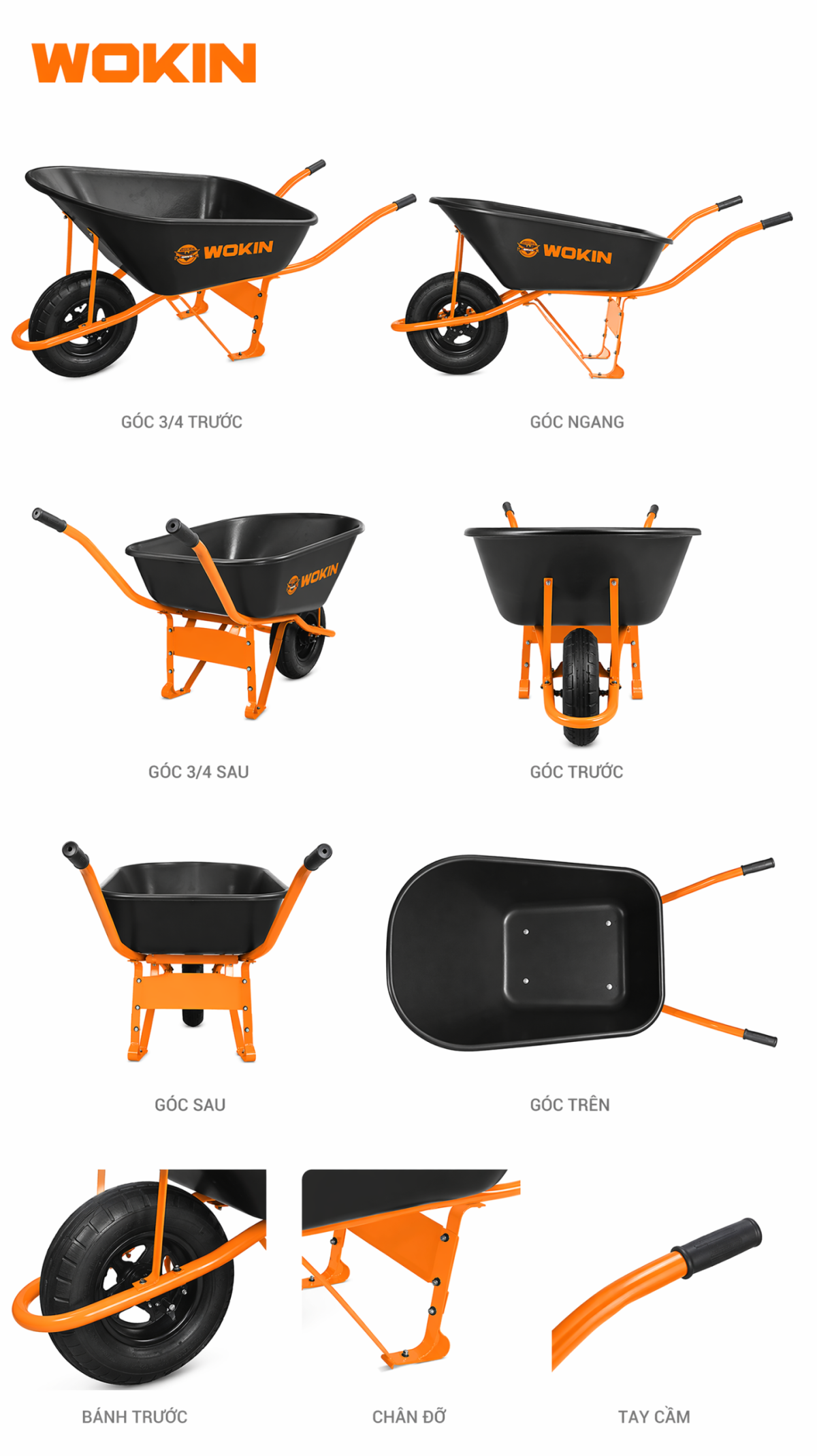 Góc nghiêng xe rùa nhựa WOKIN 685106