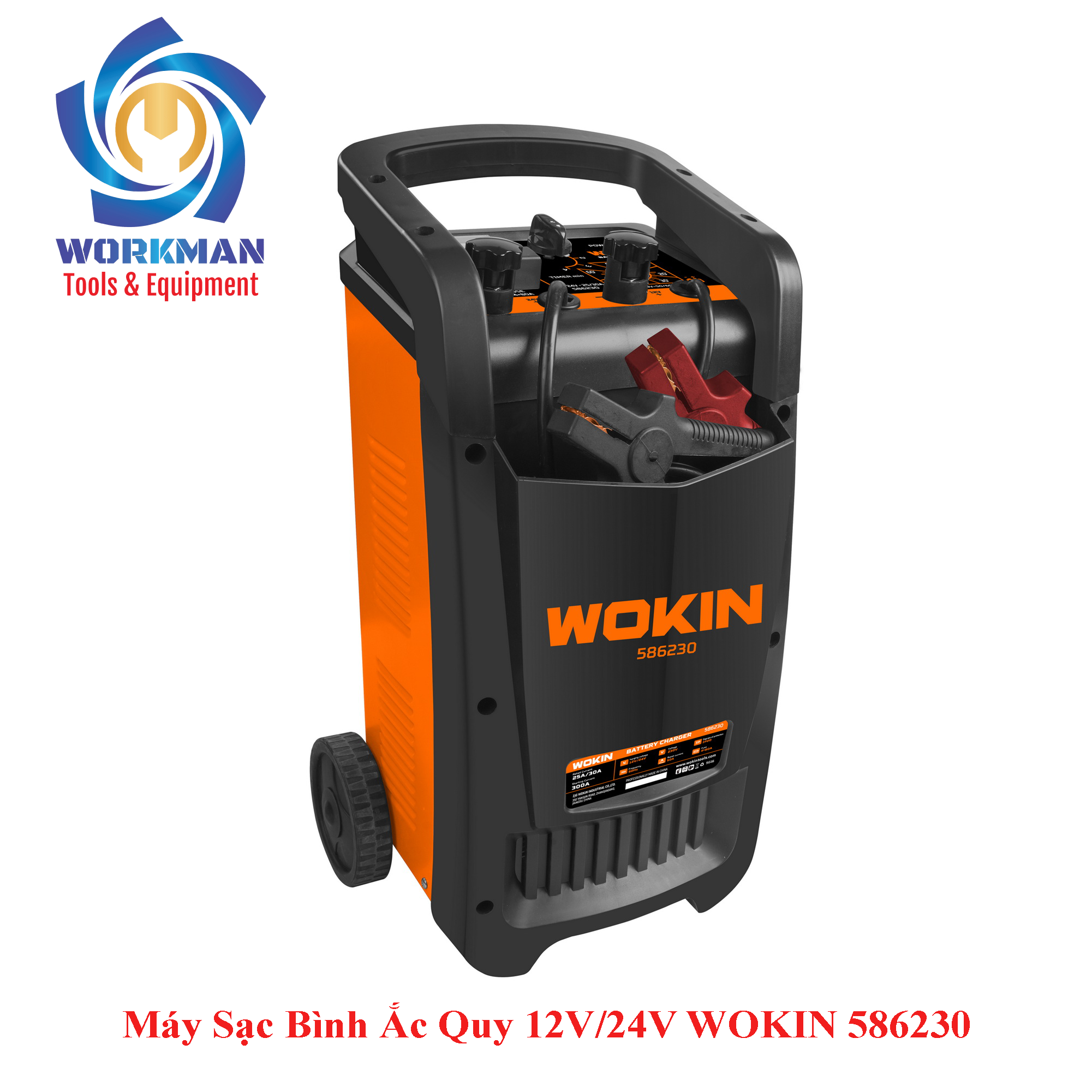 Máy sạc bình ắc quy WOKIN 586230 12V 24V