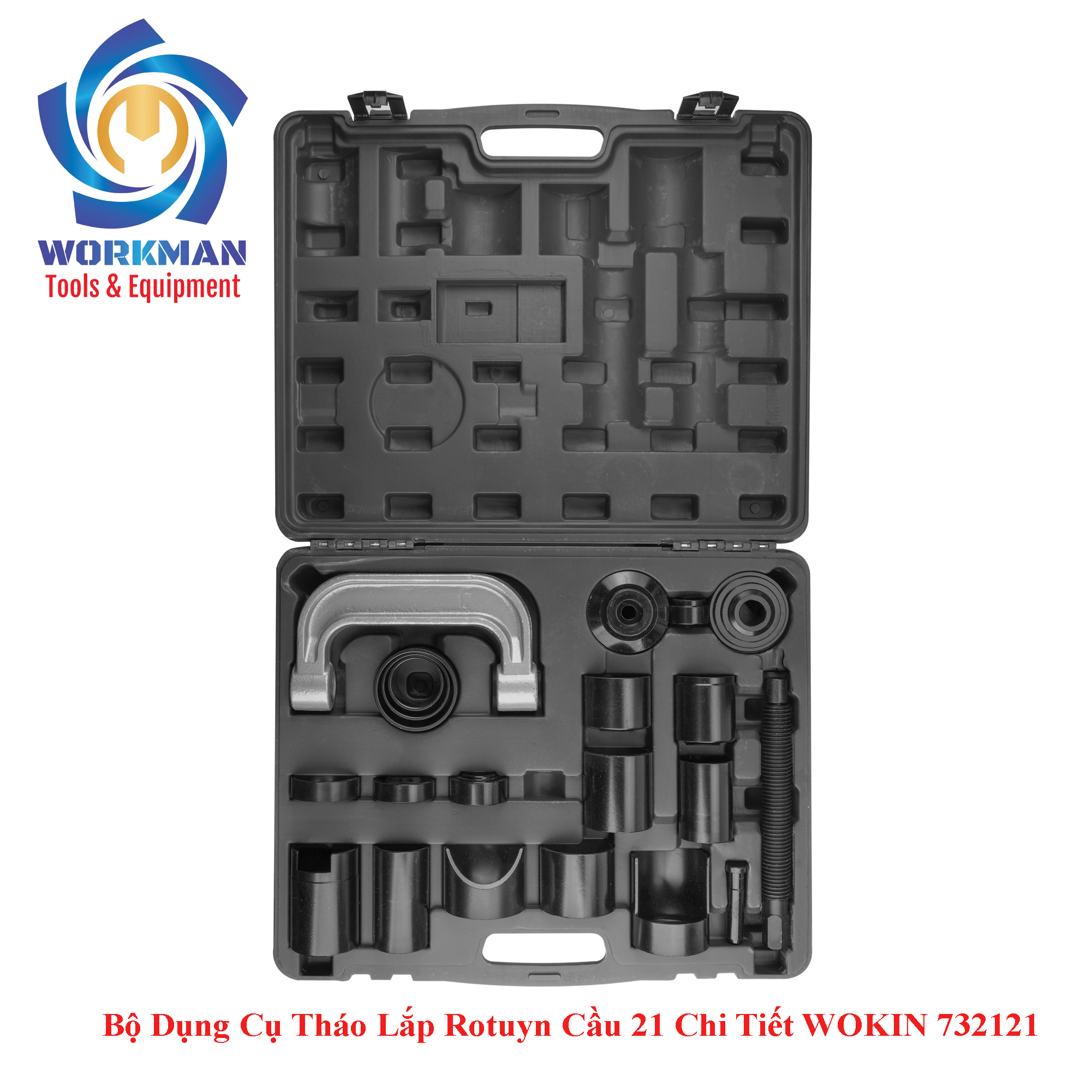 Bộ dụng cụ tháo lắp rotuyn cầu WOKIN 732121 21 chi tiết
