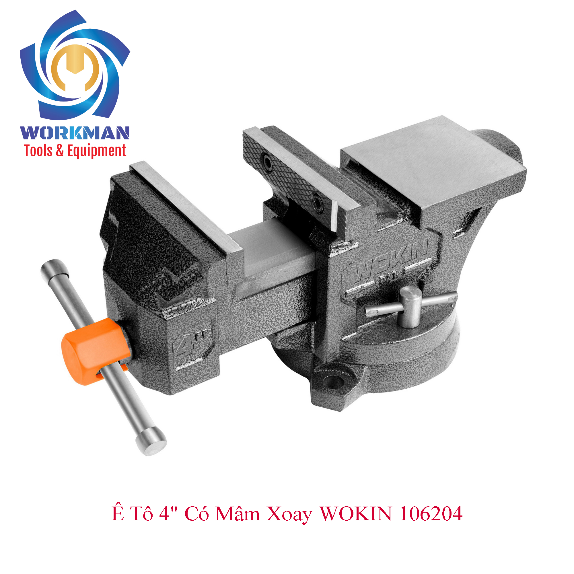Ê tô 4 inch có mâm xoay WOKIN 106204