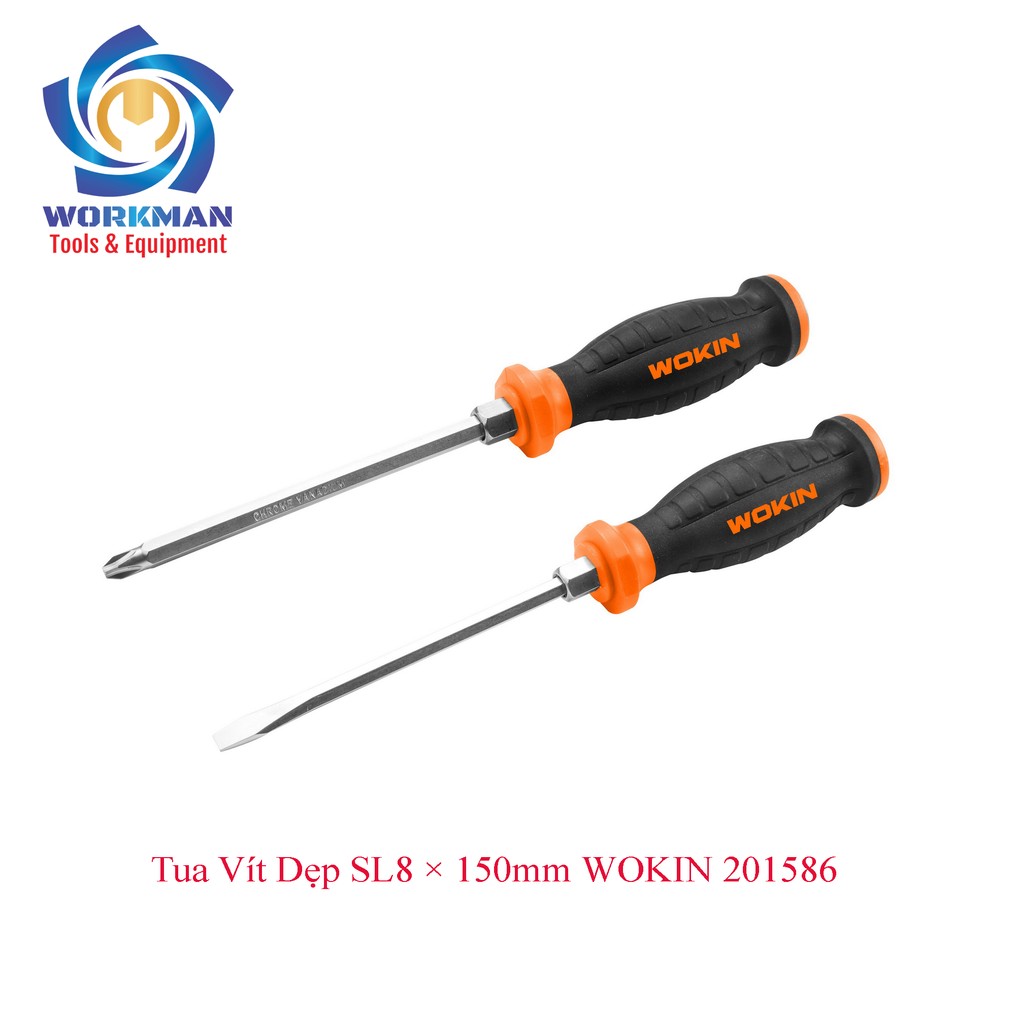 Tua vít dẹp SL8 × 150mm WOKIN 201586