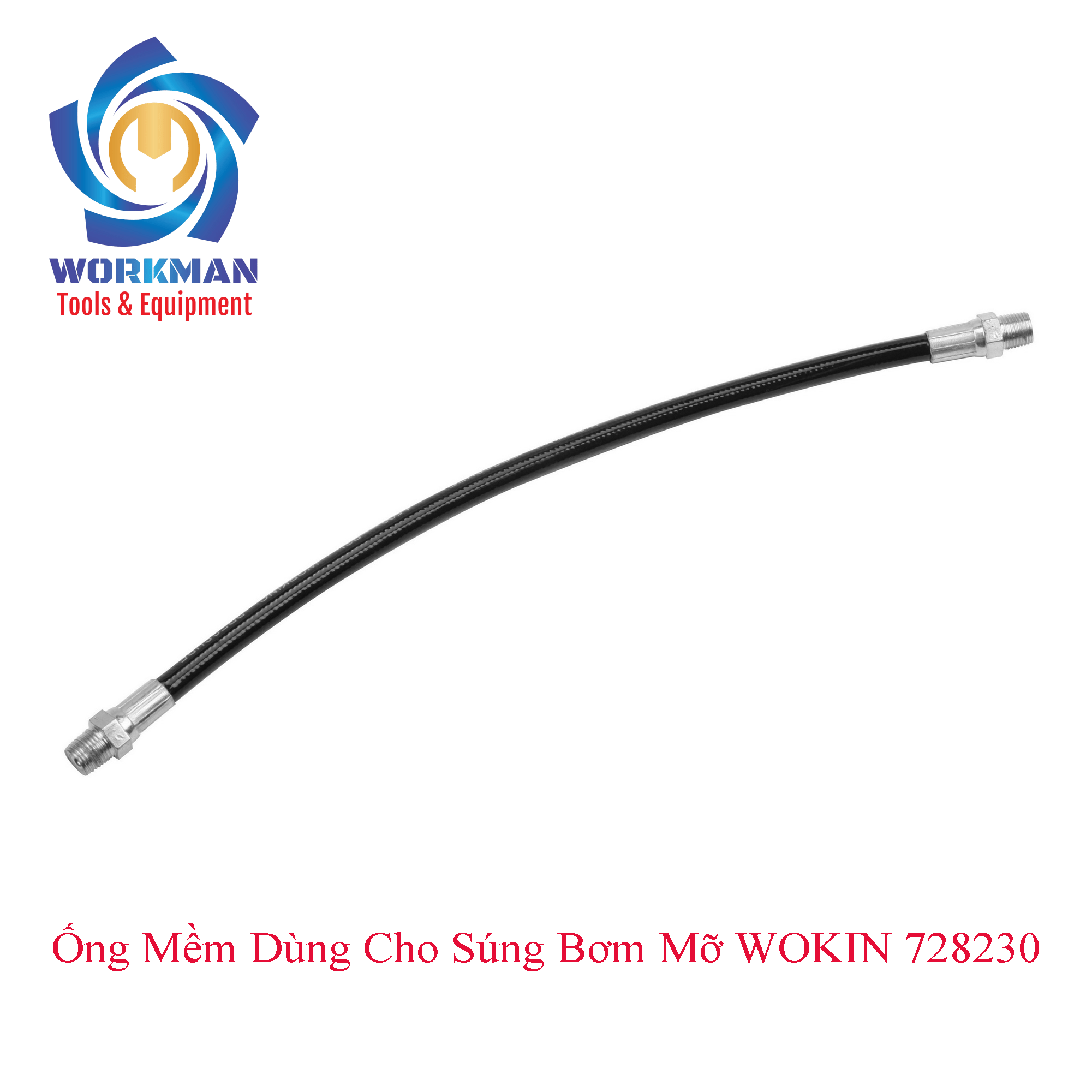 Ống mềm dùng cho súng bơm mỡ WOKIN 728230 chính hãng, tương thích 728050