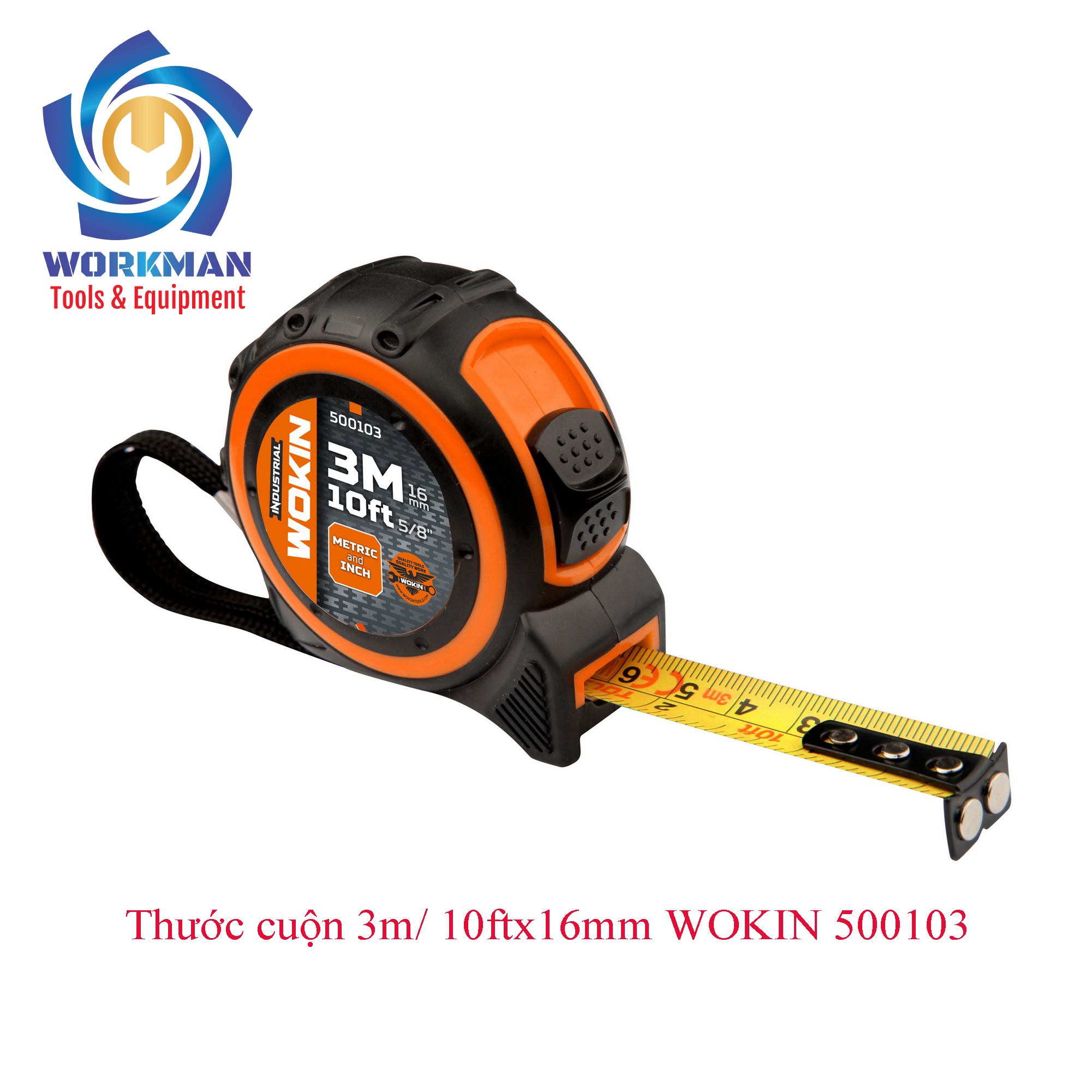 Thước cuộn 3m 10ft 16mm WOKIN 500103